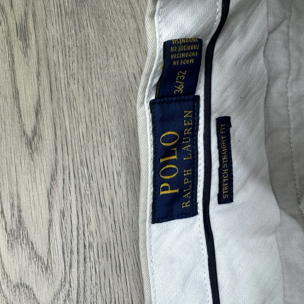 Polo Ralph‎ Lauren Khaki Beige Straight Fit Pants Men's Sz 36x32 Preppy